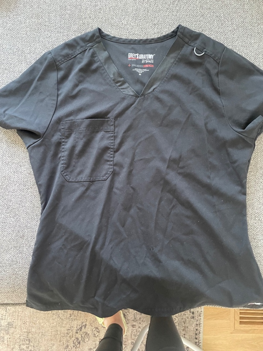 Greys anatomy spandex scrub set